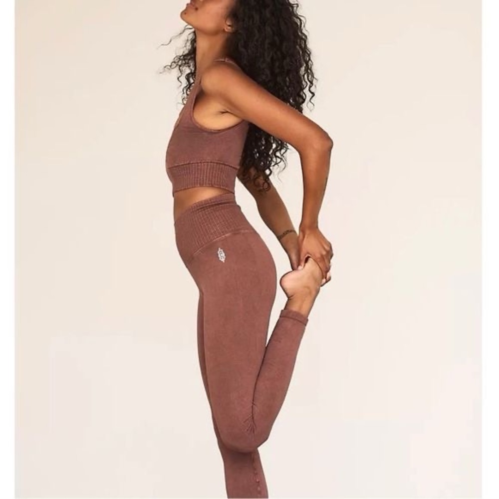 FP Movement by Free People Maroon Leggings